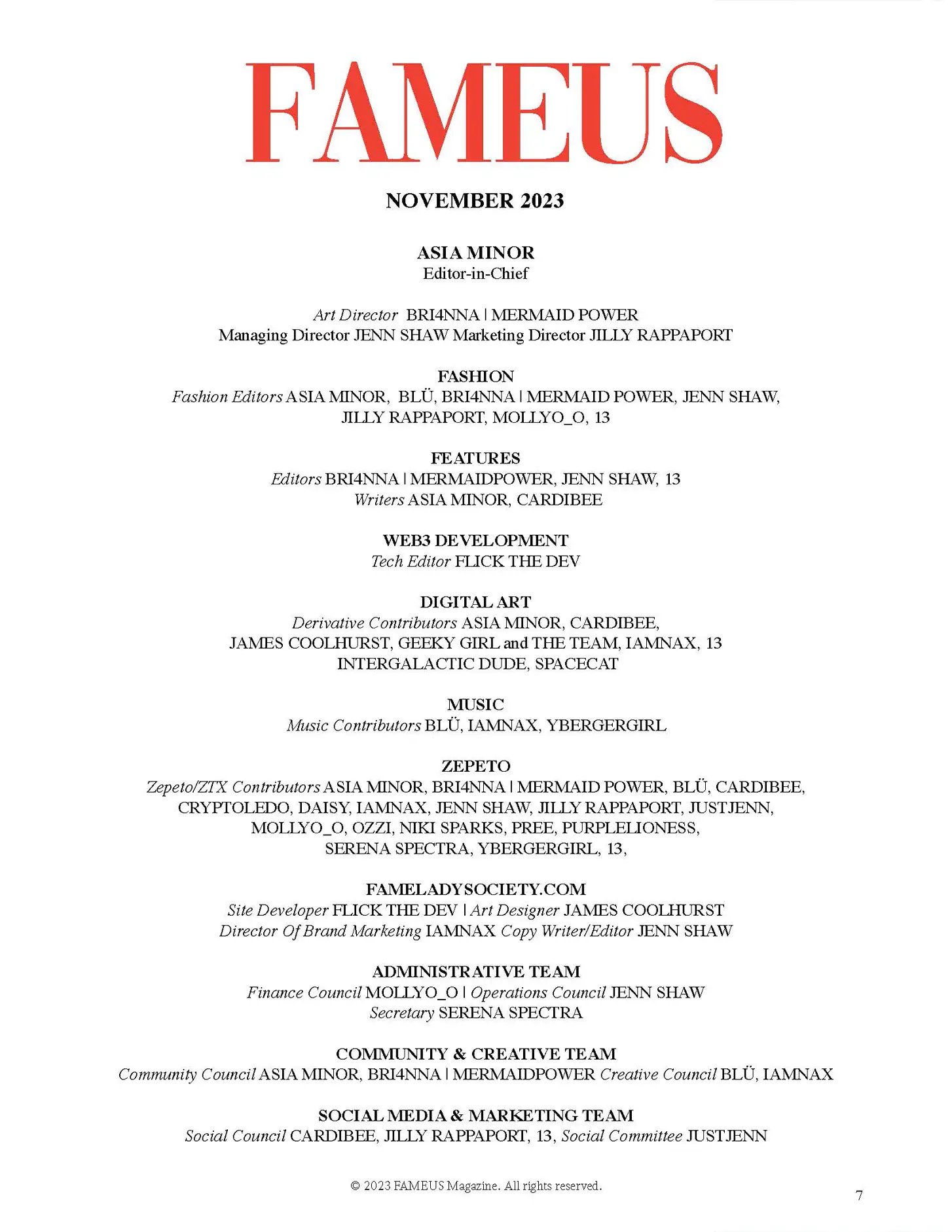 Fameus Magazine